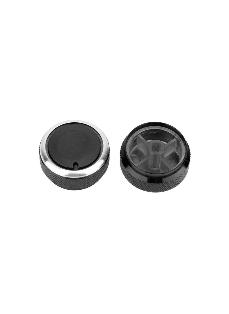 Generic - 3pcs Car Air Conditioning Heat Control A/C Switch Knob,Control Switch Knob (Black) - Image 1