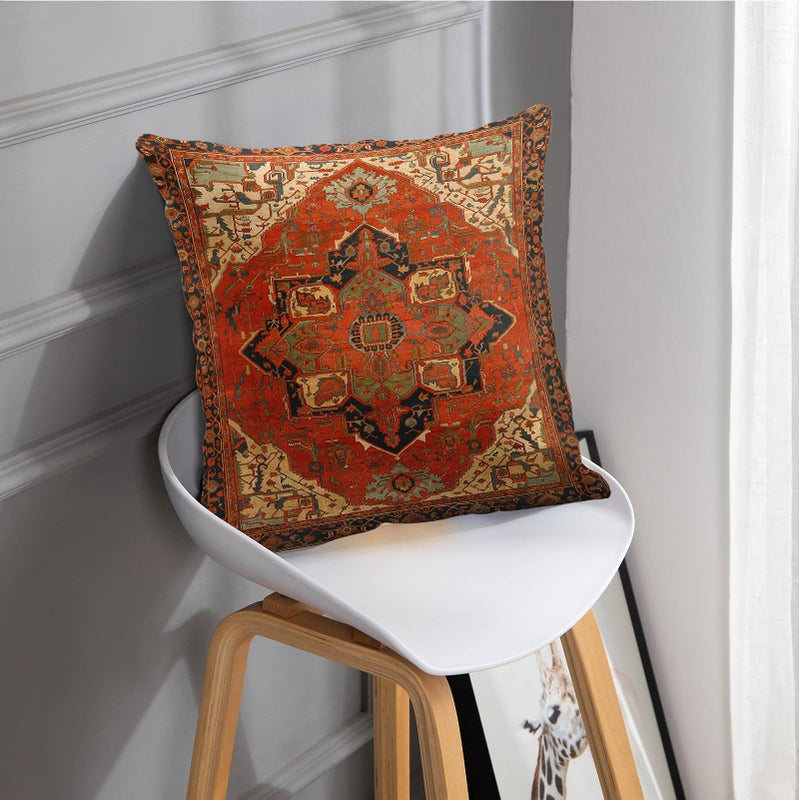 Britimes Britimes Throw Pillow Covers  Aztec Kilim Home Art Decor  20 x 20 Inches Set of 2 Cushion Couch Sofa Cases  Abstract Oil Painting Pillowcases for Bedroom  Living Room  Ethnic Decorative  Tribal  - Image 2