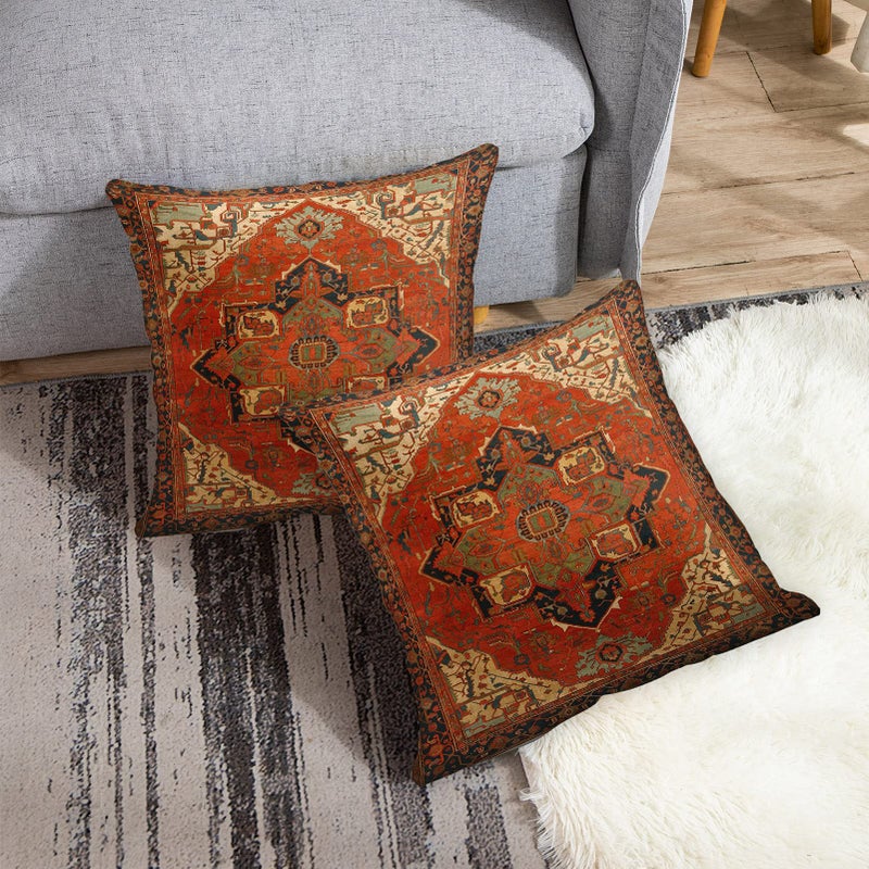 Britimes Britimes Throw Pillow Covers  Aztec Kilim Home Art Decor  20 x 20 Inches Set of 2 Cushion Couch Sofa Cases  Abstract Oil Painting Pillowcases for Bedroom  Living Room  Ethnic Decorative  Tribal  - Image 4