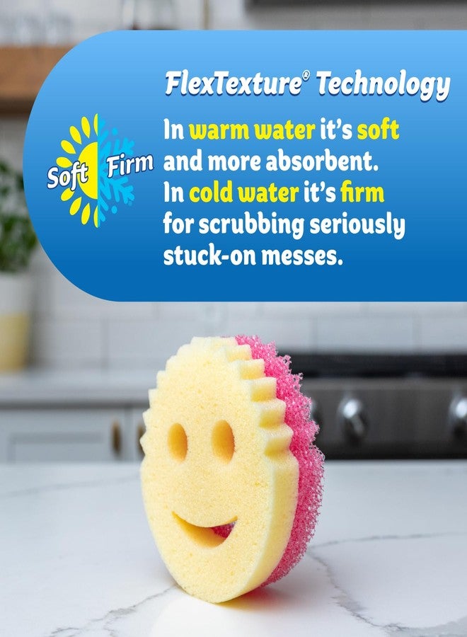 Scrub Daddy 6 Scrub Mommy Kitchen Sponges & 1 Daddy Caddy Sponge Holder - Scratch-Free for Dishes & Multipurpose Cleaning - BPA Free & Made with Polymer Foam - Stain & Odor Resistant - Image 3