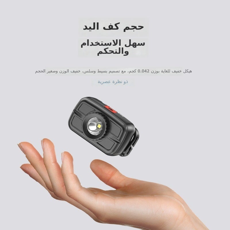 القرش المبتسم مصباح رأس LED صغير من SMILING SHARK فائق السطوع قابل لإعادة الشحن للإضاءة الخارجية القوية للتخييم والصيد والتنزه - Image 4