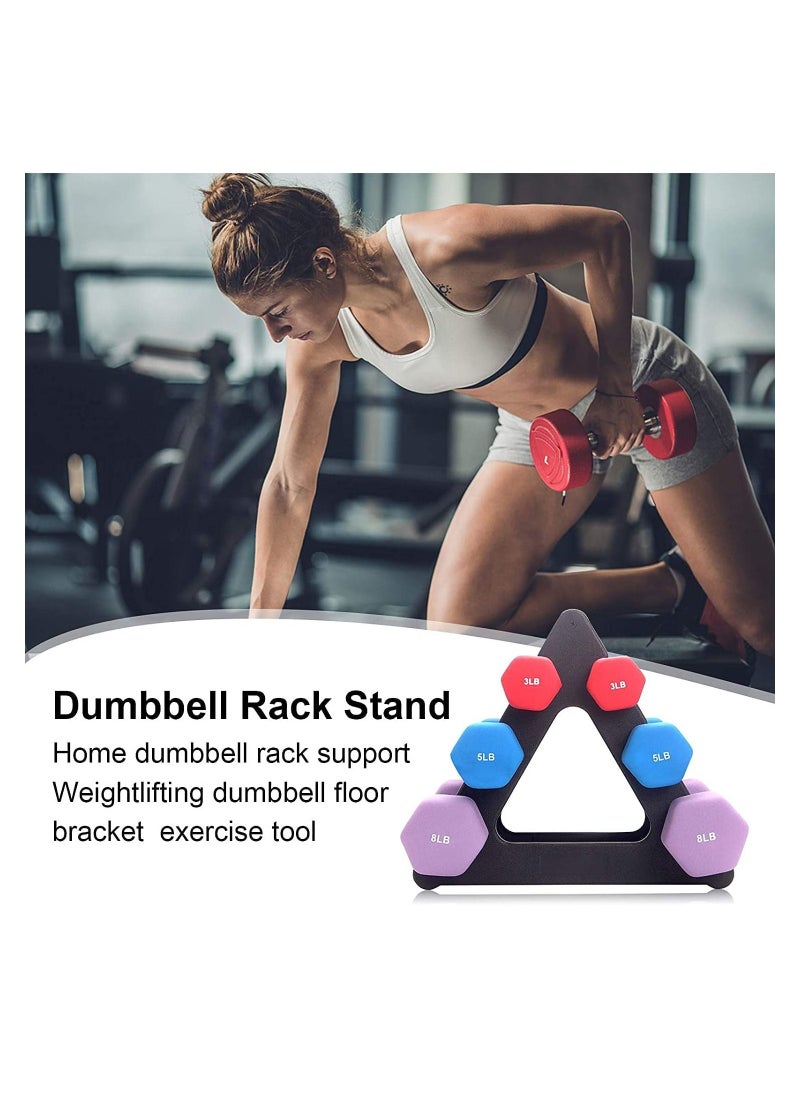 Arabest - Dumbbell Rack - 3 Tier Compact Dumbbell Holder, Exercise Weight Rack for Dumbbells, Dumbbell Weight Stand for Home Gym Workouts Office Fitness Max Load 30 lbs (Without Dumbbells) - Image 1