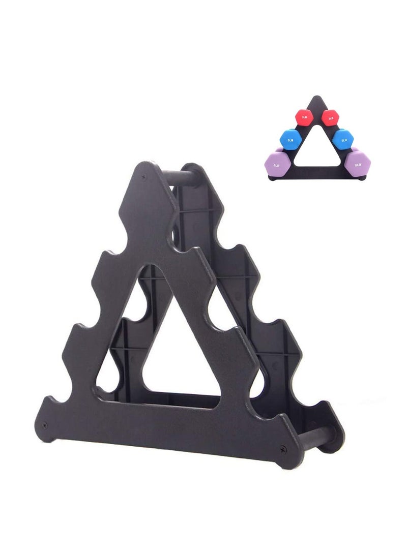 Arabest - Dumbbell Rack - 3 Tier Compact Dumbbell Holder, Exercise Weight Rack for Dumbbells, Dumbbell Weight Stand for Home Gym Workouts Office Fitness Max Load 30 lbs (Without Dumbbells) - Image 1