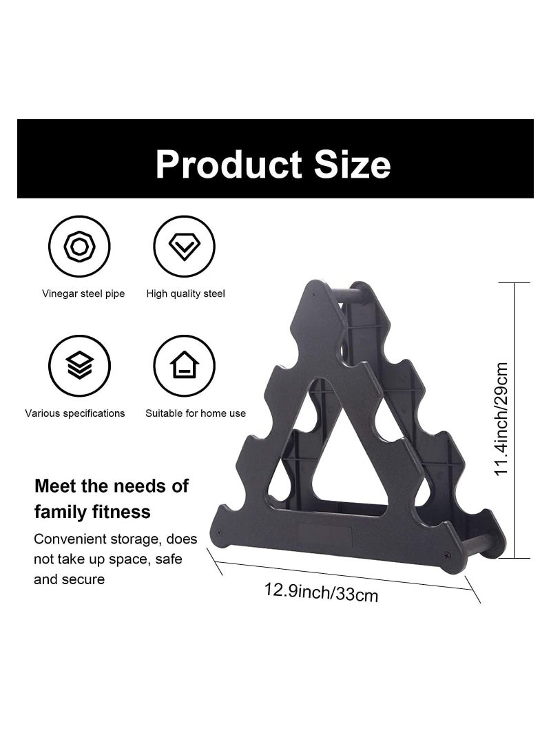 Arabest - Dumbbell Rack - 3 Tier Compact Dumbbell Holder, Exercise Weight Rack for Dumbbells, Dumbbell Weight Stand for Home Gym Workouts Office Fitness Max Load 30 lbs (Without Dumbbells) - Image 1