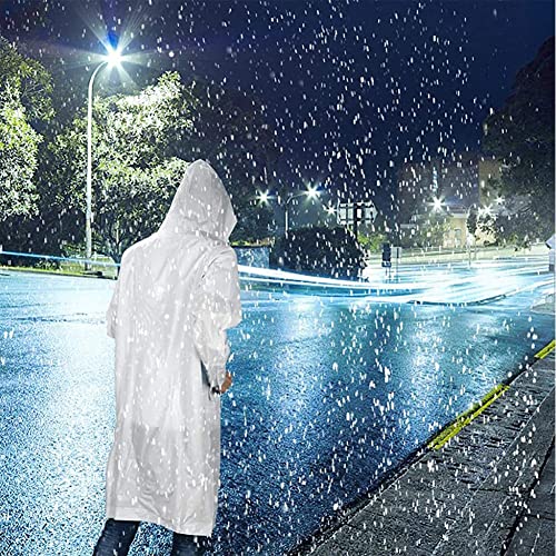 PALAY® 2Pcs Rain Ponchos for Men Women,Reusable EVA Raincoats with Hood for Rain Ponchos Camping,Hiking - Image 3