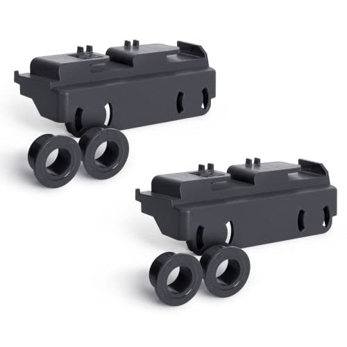 GREALTH 2-Pack WD28X27241 Dishwasher Rack Carrier and Roller Kit Compatible GE Dishwasher Lower Rack Wheels Assembly, Fits L and R Side. Exact Fit Replaces WD12X28078 WD12X10438 WD12X10439 WD12X10446 - Image 1