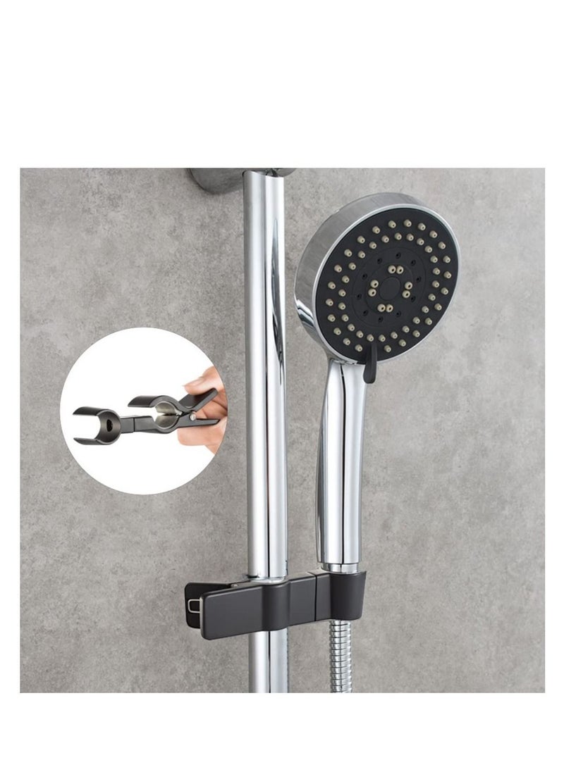 Y&D Adjustable Shower Head Holder for Slide Bar, Universal 20-25MM O.D Rail Bracket Hand Arm Adapter Slider Clamp Bathroom Replacement Sprayer Mount(Black)  - Image 2