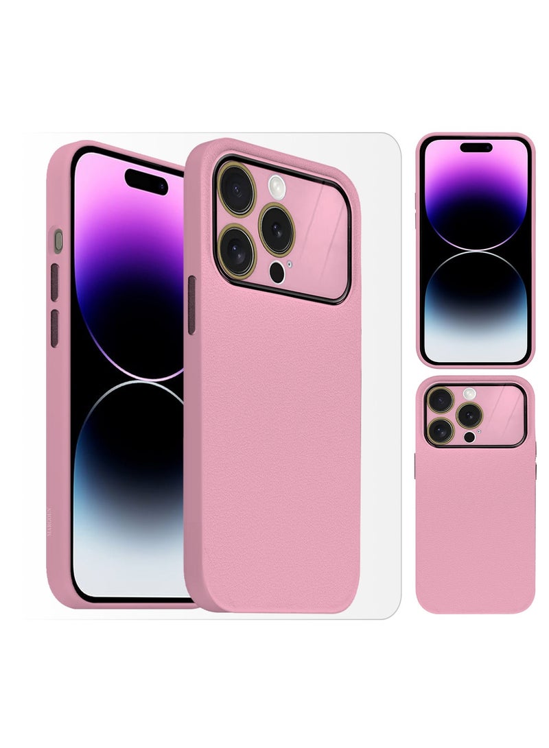 CATANES Hard Silicone Case Cover for Apple iPhone 14 Pro - Cover with Camera Protection Bumper - Auto Focus Design - Pink - Image 4