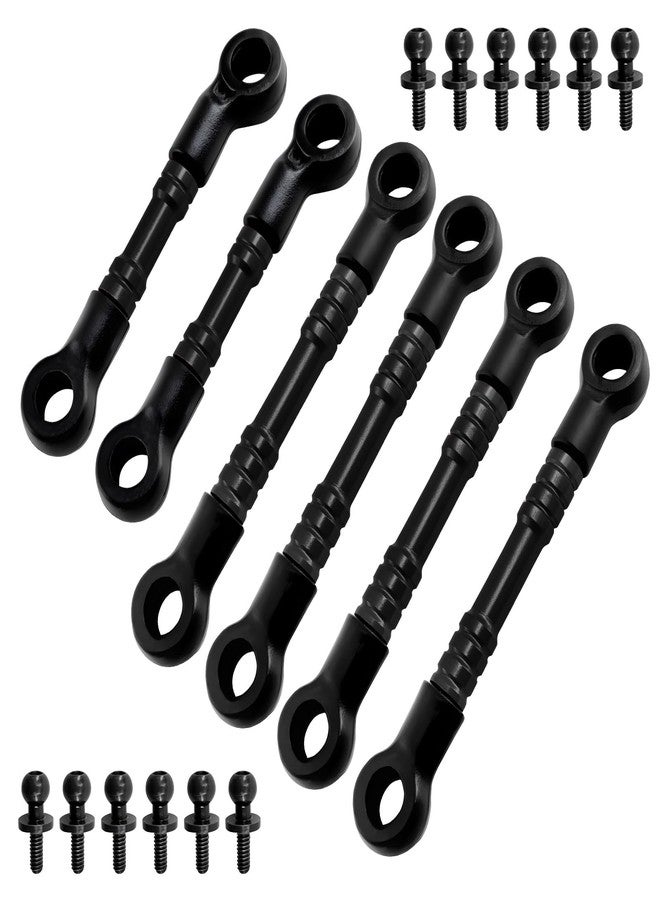 FSDKEDUF Aluminum Metal Link Set for Losi Micro-B & Micro-T - Durable CNC Upgrade Parts RC Car Accessories for Performance & Replacement(Black) - Image 3