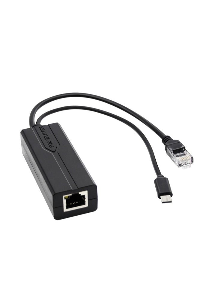 igeekwell Gigabit Type C PoE Splitter 5V 3A, IEEE 802.3(AF/AT) Standard, 10/100/1000Mbps Type C Power Over Ethernet Splitter With RJ45 port And TYPEC Port  - Image 1