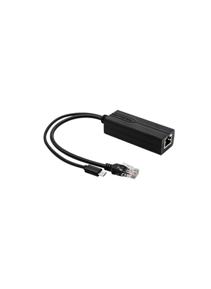 إيغويل جيجابت C-فصل PoE 5V 3A، IEEE 802.3 (AF/AT) معيار، 10/100/1000 ميغابايت PS من نوع C-فصل EtherNet مع منفذ RJ45 ومنفذ من نوع C  - Image 2