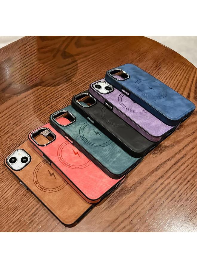 S-TOP Case For iPhone 15 Pro Max Side PU Hybrid TPU Magsafe Phone Case - Image 2