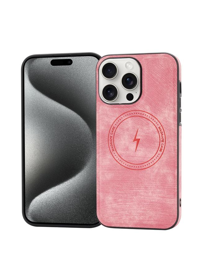 S-TOP Case For iPhone 15 Pro Max Side PU Hybrid TPU Magsafe Phone Case - Image 1