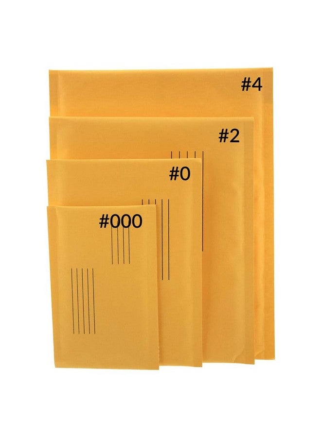 ذي يو إم 24 كرافت فقاعة بريدية 0 حجم 6 "Wx9.25" L الذاتي ختم إغلاق مبطن وسادة مغلف أصفر براون البريدية الشحن المغلفات ورقة حقيبة 4 قطعة - Image 5