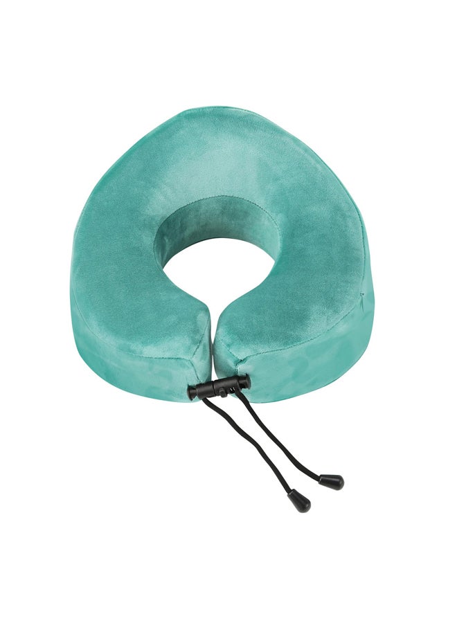 دي بي تي، وسادة طبية بحشو ميموري فوم، وسادة رقبة محمولة، تركواز، مقاس 27 سم - Image 2