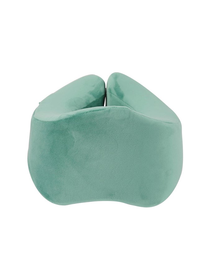 دي بي تي، وسادة طبية بحشو ميموري فوم، وسادة رقبة محمولة، تركواز، مقاس 27 سم - Image 3