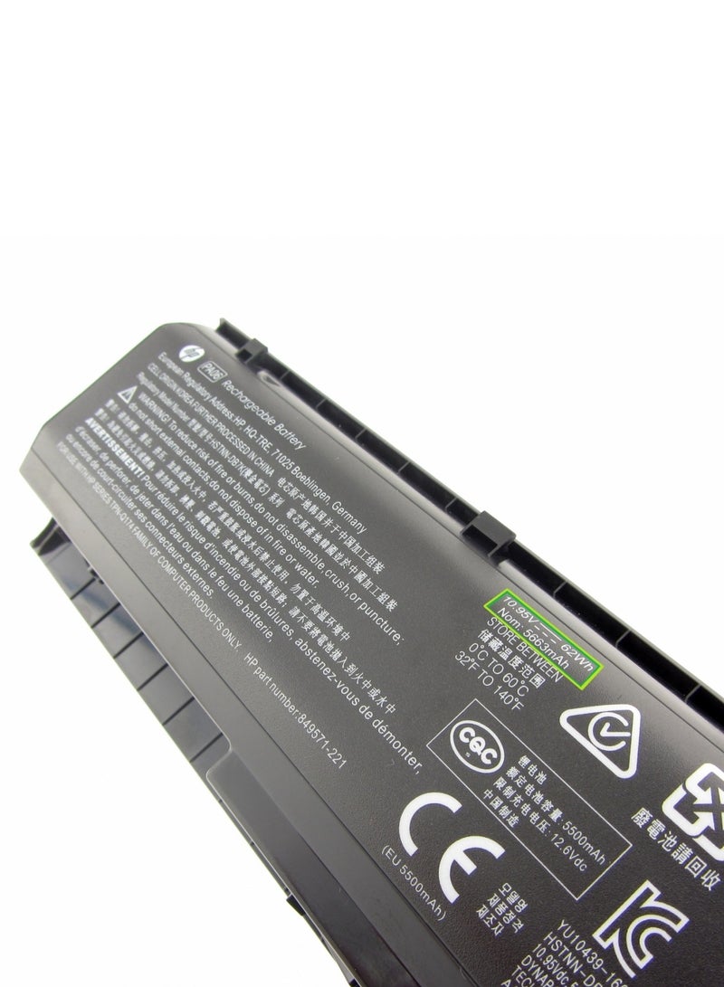 بطارية بديلة للكمبيوتر المحمول HP Pavilion 17-ab/PA06/HSTNN-DB7K/849911-850 أسود - Image 2