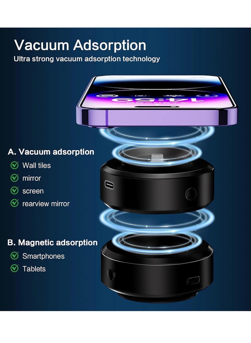 Magnetic Vacuum Suction Phone Holder for Car, Gym, and Smooth Surfaces - Image 4