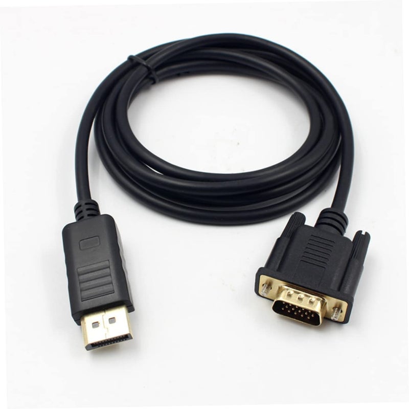DOITOOL 1.8M Displayport to Vga Cable Gold Plated Connector Monitor Cord Converts Displayport Signal to Vga for Laptop Connections - Image 5