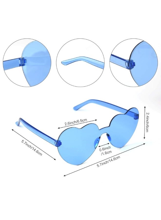 KUUQA 14Pieces Party Wigs & Sunglass Set,Neon Short Bob Wig Sunglass Pack Costume Colorful Cosplay Wig Daily Party Hairpieces for Bachelorette Neon Party Favors,Halloween & Decorations(7wigs&7glasses) - Image 4