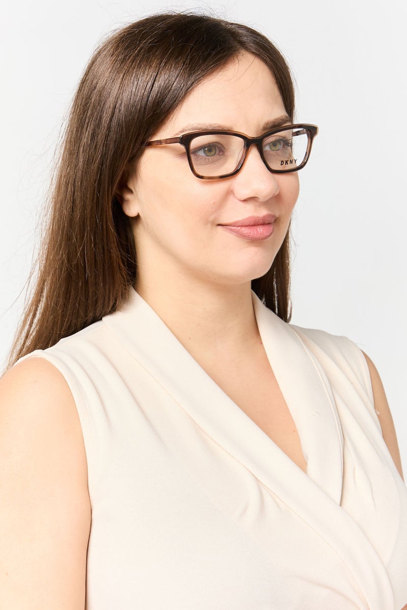 DKNY Women DK5024 Square Eyeglasses, Brown - Image 2