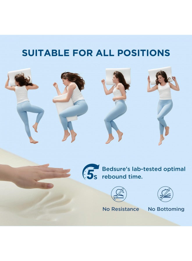 Bedsure Bedsure Breescape Cervical Neck Pillows for Sleeping - Dorm Pillow for Neck Pain Relief, Ergonomic Orthopedic Contour Pillow for Neck Support, Odorless Memory Foam Pillow for Side, Back Sleeper  - Image 4
