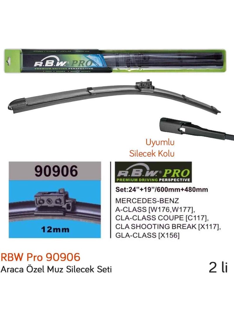 RBW 90906 Mercedes Cla Series Shooting Brake (X117) 2015- Front Wiper Set  - Image 3