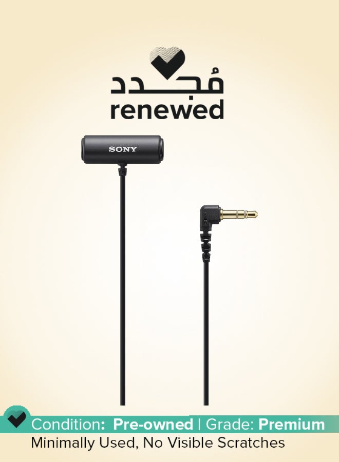 Sony Renewed - Sony Lavalier Microphone ECM-LV1 - Black ECM-LV1 - Image 1