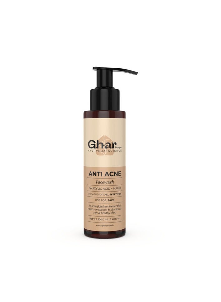 Ghar Soaps Anti Acne Face Wash Made With ( Salicylic Acid + Haldi ) - Image 2