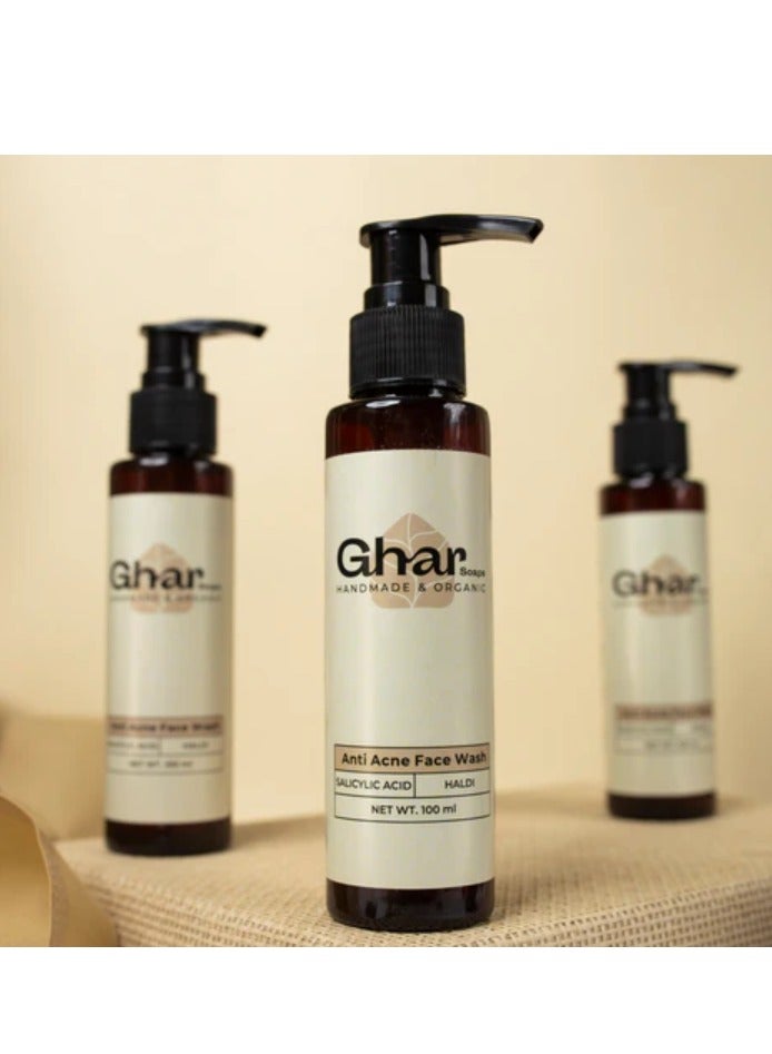 Ghar Soaps Anti Acne Face Wash Made With ( Salicylic Acid + Haldi ) - Image 4