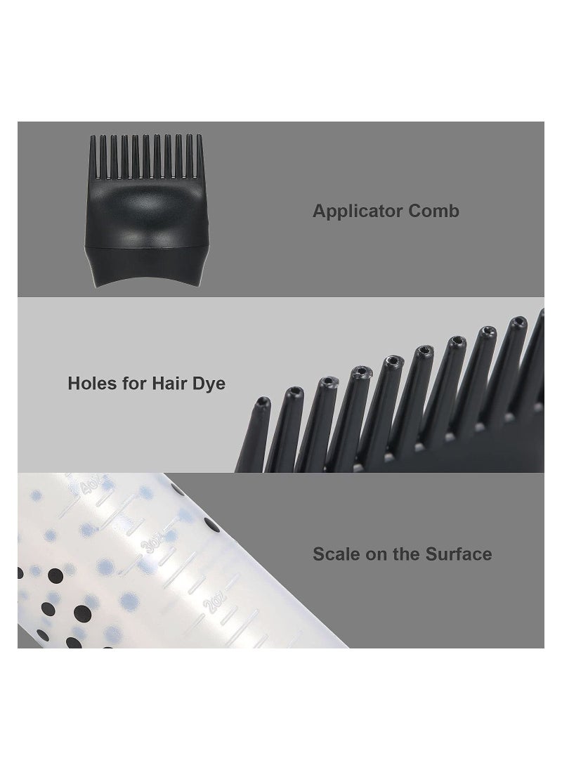 Generic - 3 pcs hair dye bottle root comb applicator with graduated scale - Image 1