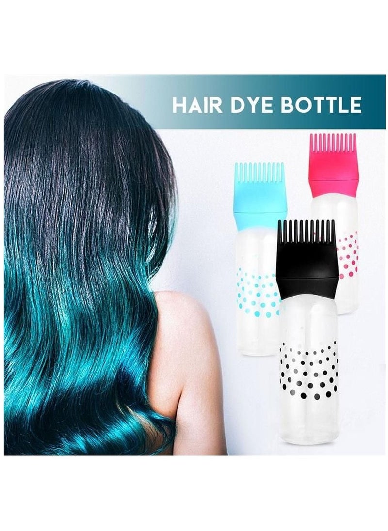 Generic - 3 pcs hair dye bottle root comb applicator with graduated scale - Image 1