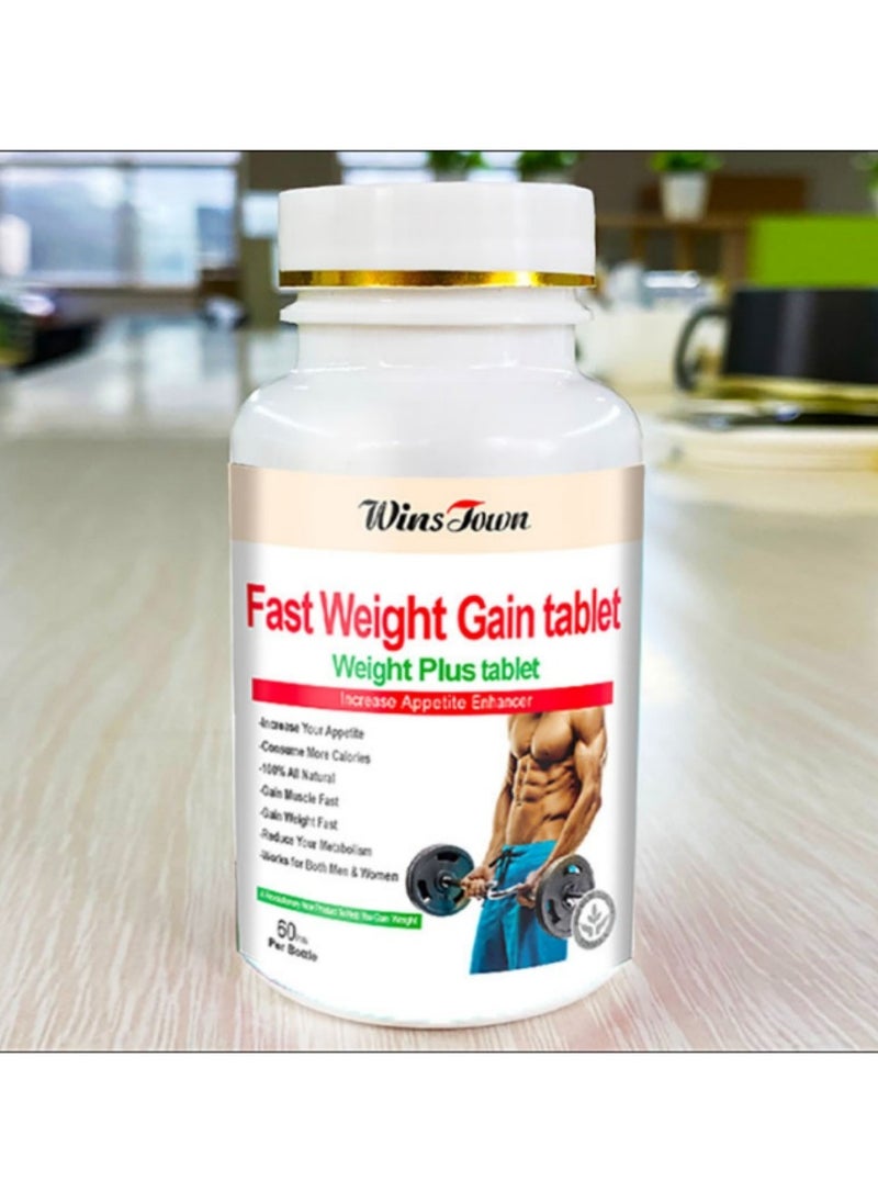 Wins Town Weight Gain Tablets, Appetite Enhancer Fast Weight Gain Pills, Safe And Effective Weight Management Herbal Dietary Supplement, Weight Increase Capsules For Men And Women  - Image 5