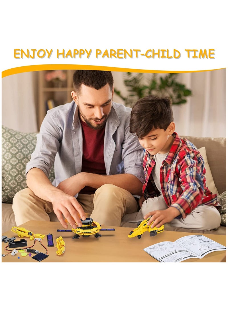 SYOSI Solar Robot Space Toys, 120Pcs Building Experiments Robots STEM Projects for Kids Age 8-14, Lego Set Science Kits for Teenage Ages 9 10 11 12 - Image 4