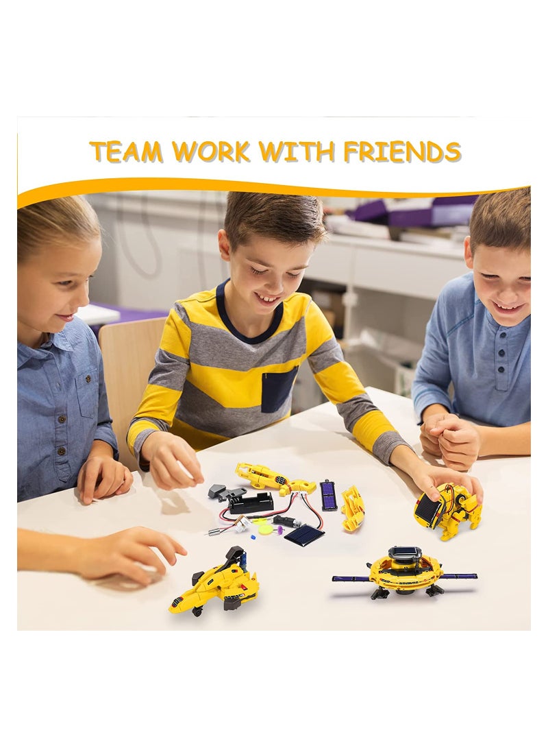 SYOSI Solar Robot Space Toys, 120Pcs Building Experiments Robots STEM Projects for Kids Age 8-14, Lego Set Science Kits for Teenage Ages 9 10 11 12 - Image 5