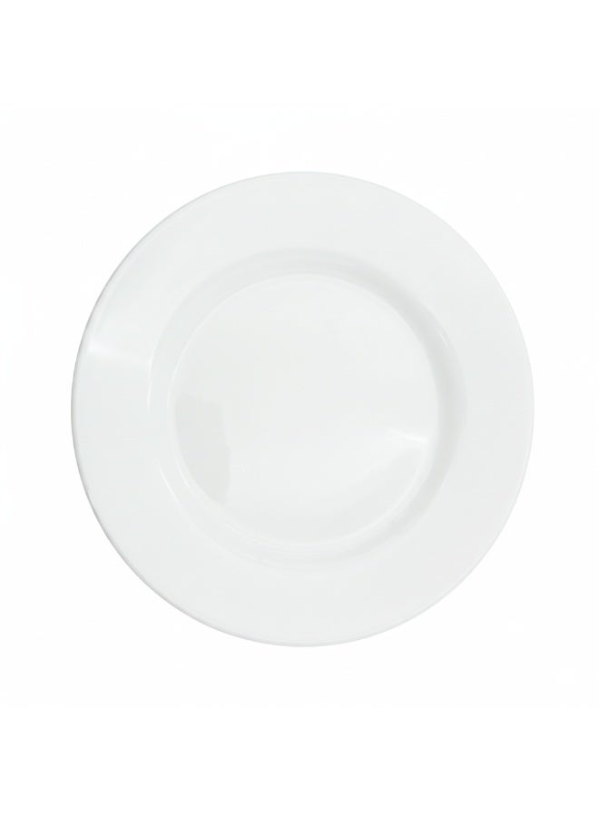 Luminarc White Ceramic Dessert Plate 19cm Elegant Round Plates for Cakes, Snacks & Desserts Microwave & Dishwasher Safe Tableware - Image 2