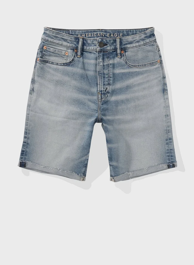 امريكان ايجل Pocket Detail Denim Shorts
