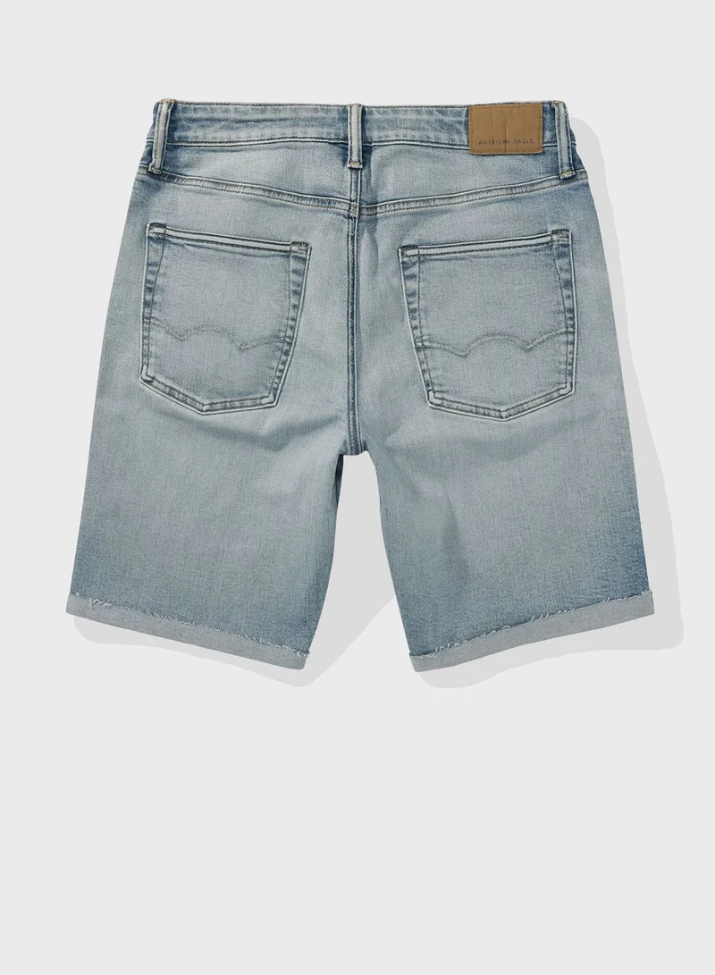 امريكان ايجل Pocket Detail Denim Shorts