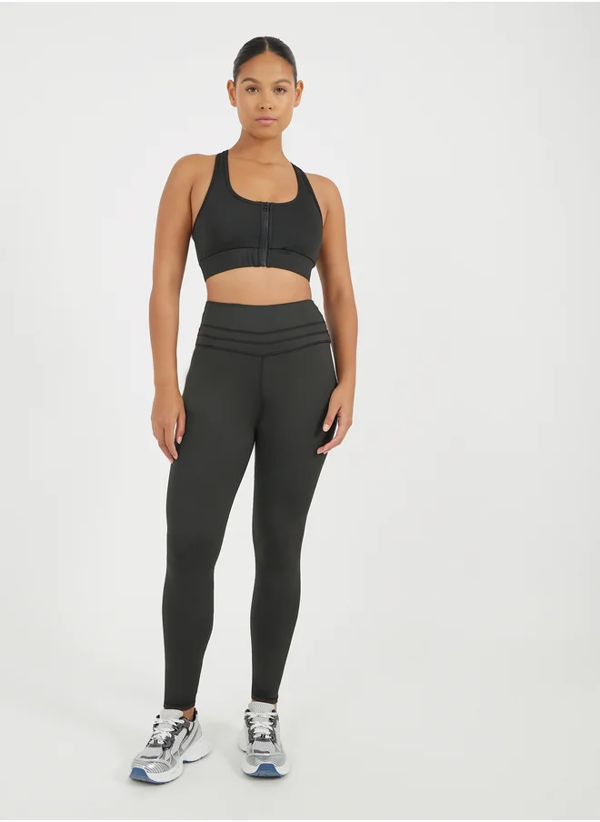 ستايلي Exposed Seam Waistband Leggings