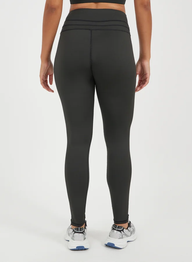 Styli Exposed Seam Waistband Leggings