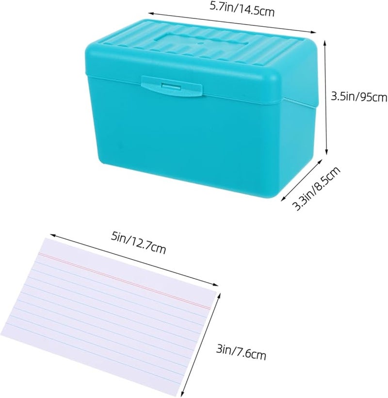 Tehaux Portable Organizer Storage Box For Index Cards Postcards Study Supplies - Image 2