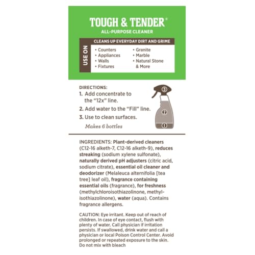 Melaleuca Tough & Tender 12x All-Purpose Cleaner – 8 fl. oz. | Plant-Derived, Biodegradable, Streak-Free Cleaning - Image 2