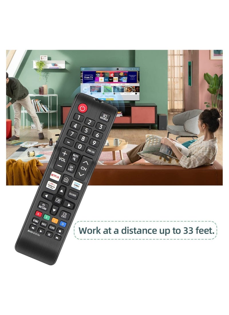 Generic Remote Control BN59-01315J Replacement for Samsung-Smart-TV-Remote Samsung LED LCD QLED 4K 8K UHD 3D HDTV HDR Curved Crystal Smart TV with Netflix  - Image 5