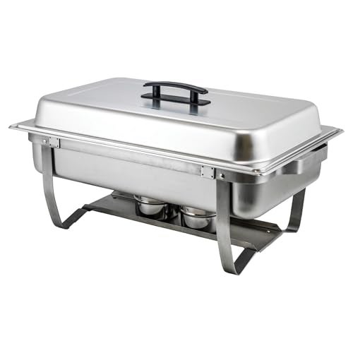 Winco Classic Chafer with Folding Stand, 8 Quart - Image 1