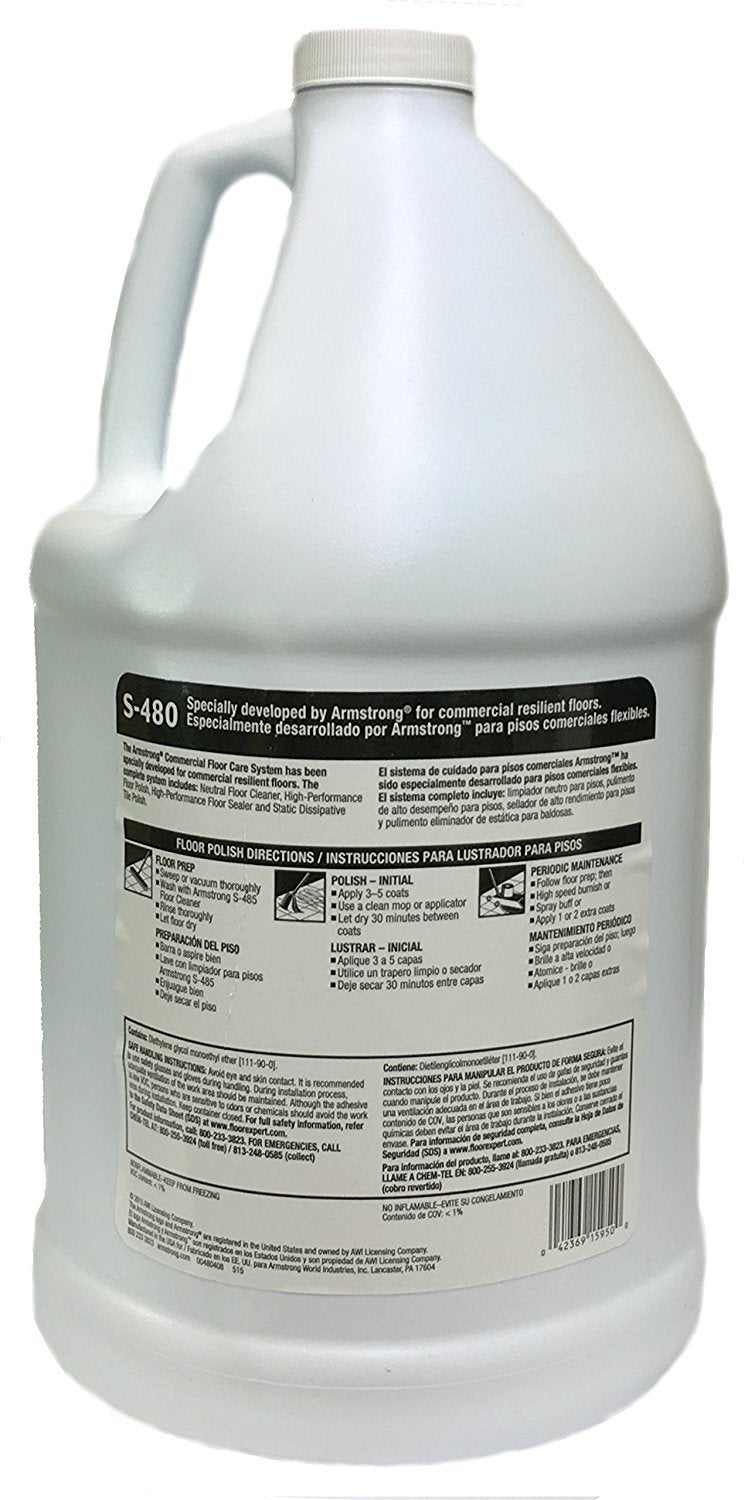 Armstrong S-480 Commercial Floor Polish 1 Gallon - Image 2