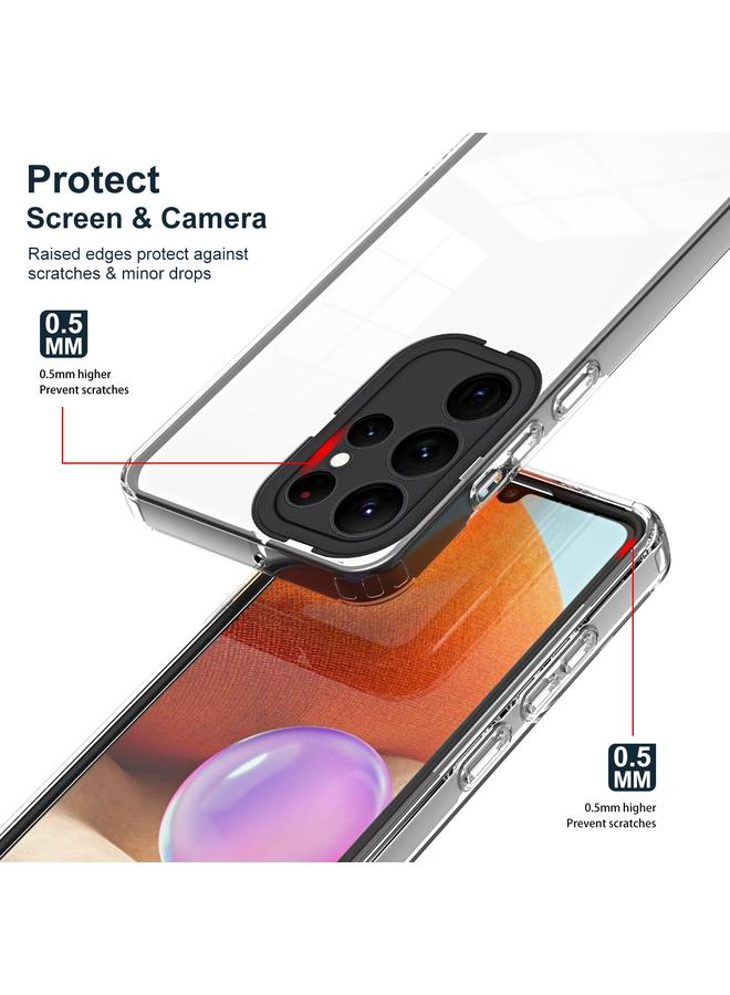 S-TOP Case For Samsung Galaxy S23 Ultra 5G Clear TPU Color PC Frame Phone Case - Image 3