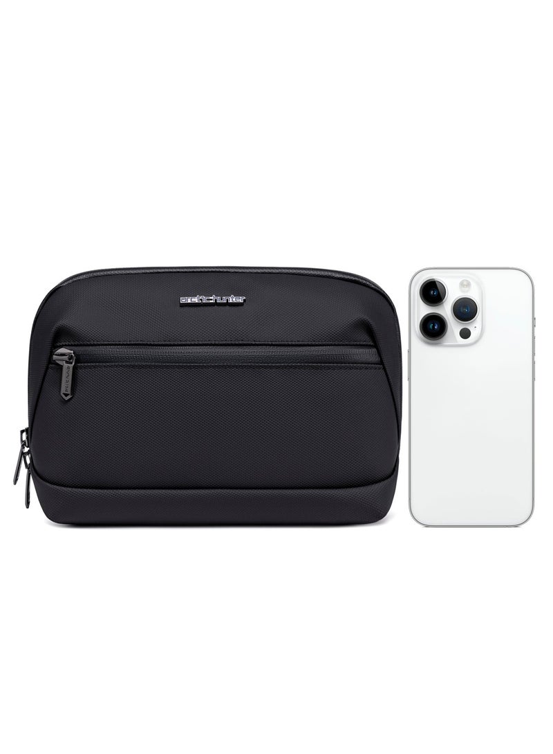 ARCTIC HUNTER Unisex Carry All Bag Durable Premium Water Resistant 180° Opening Hand Bag for Men and Women in Casual, Travel, KB00613 - Black - Image 3