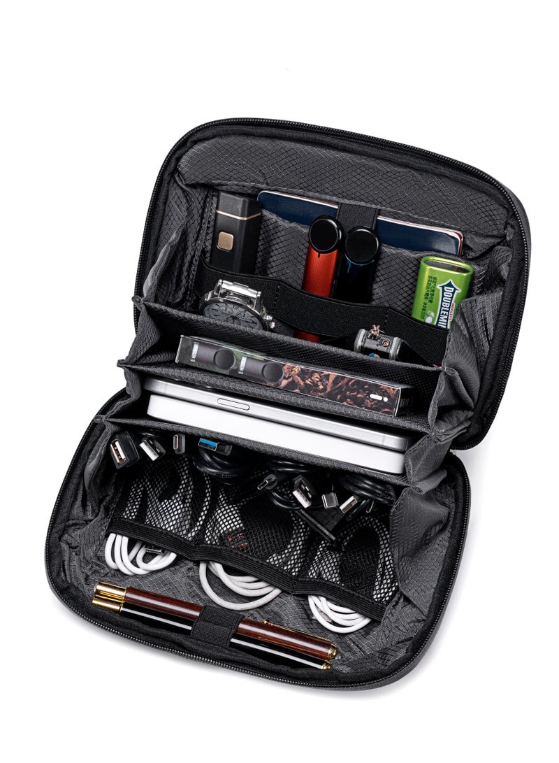 ARCTIC HUNTER Unisex Carry All Bag Durable Premium Water Resistant 180° Opening Hand Bag for Men and Women in Casual, Travel, KB00613 - Black - Image 5