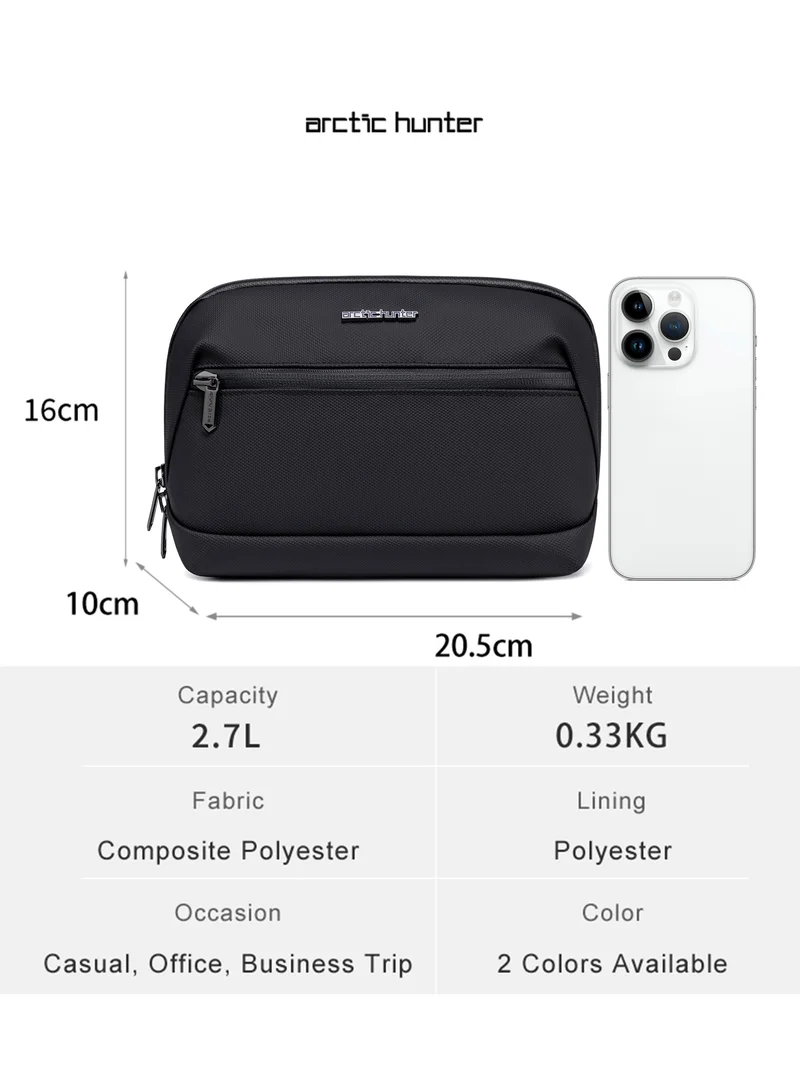 Arctic Hunter  Unisex Carry All Bag Durable Premium Water Resistant 180° Opening Hand Bag for Men and Women in Casual, Travel, KB00613, Black  | Best Price UAE