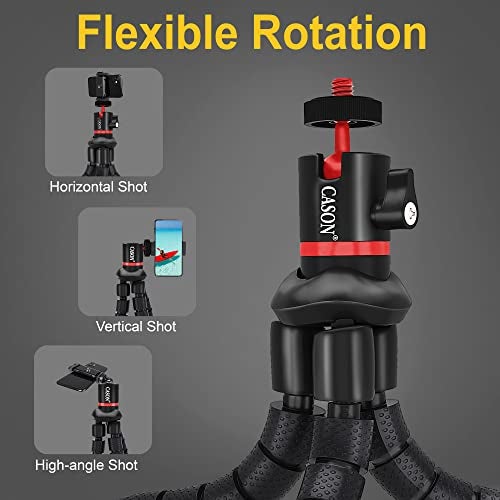 Cason - Gorilla Tripod for Mobile, Action Camera/Flexible Gorilla Pod,Tripod for DSLR Camera with 360° Rotating Ball Head (Max Load 2 kgs) (Black) - Image 4